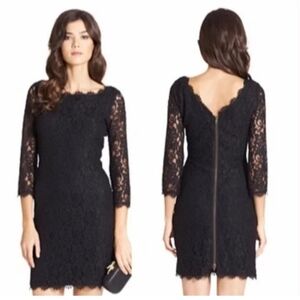 Diane Von Furstenberg Zarita Lace Dress Size 6